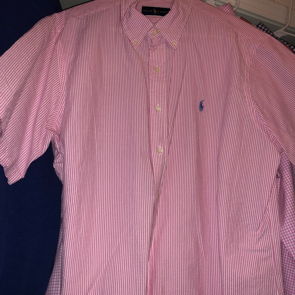 Pink shirt sleeve Ralph Lauren